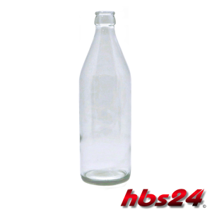 Bierflasche 0,5 Liter Klar für Kronenkorken- hbs24