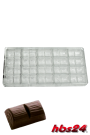 Schokoladen Gießform Pralinen Baumstamm 4 x 5 - hbs24